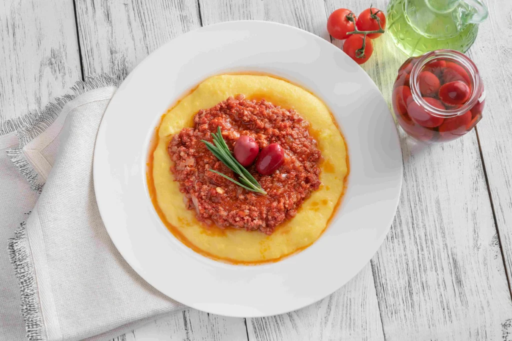 Receita polenta recheada