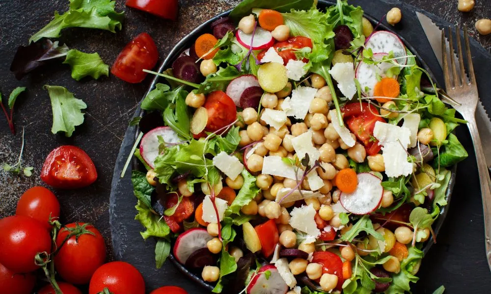 Receita Salada de Grão de Bico