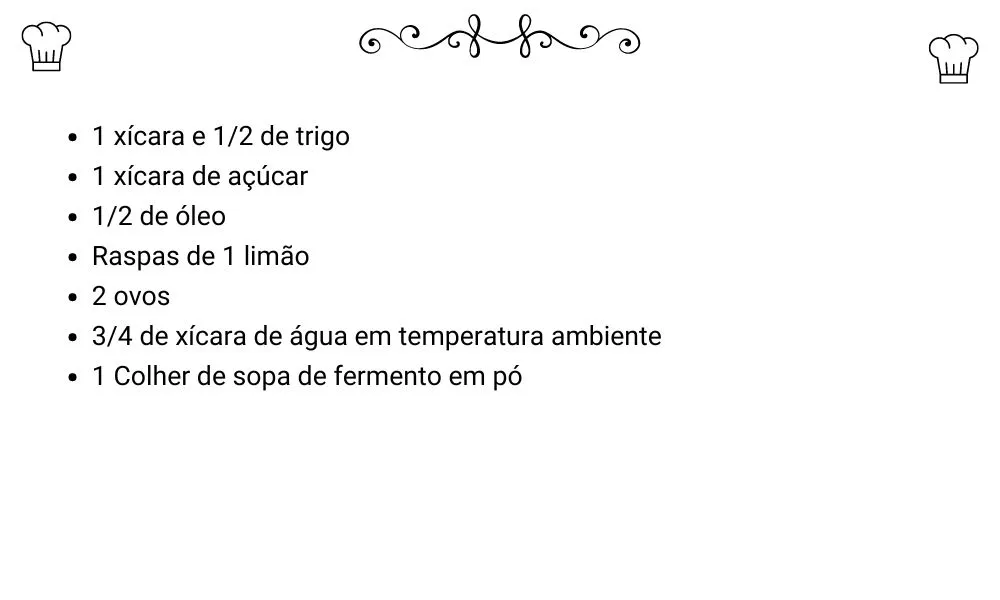 Bolo de limão
