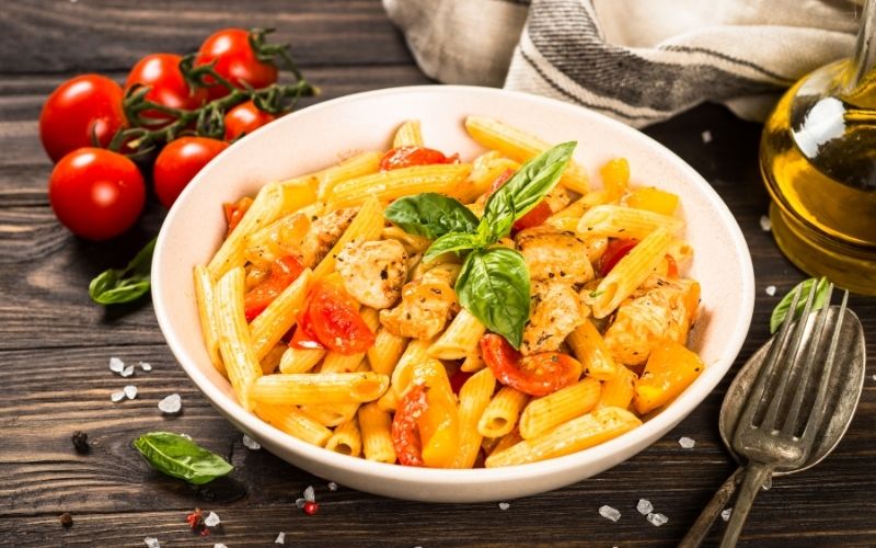 Macarrão Integral com Legumes